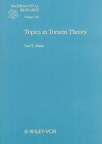 Topics in Torsion Theory (Mathematical Research,) v...  Book, Bland, Paul E, Zo goed als nieuw, Verzenden
