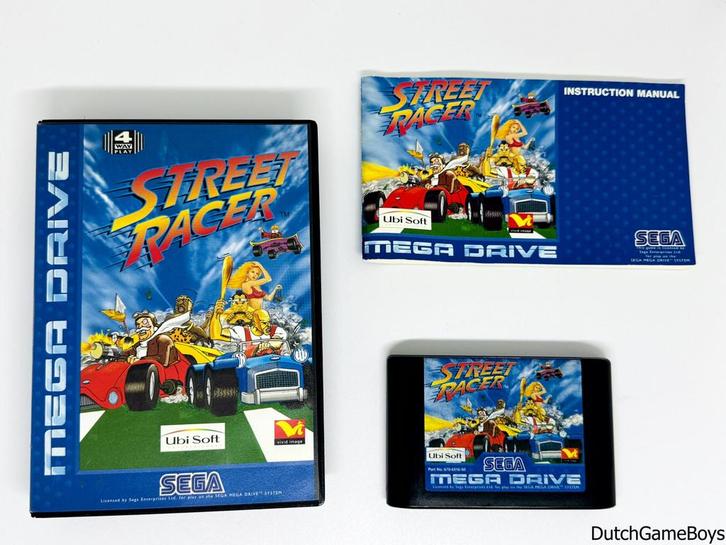 Sega Megadrive - Street Racer, Games en Spelcomputers, Games | Sega, Gebruikt, Verzenden