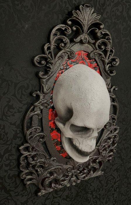 WT Horror Art - Gothic Skull Memento Mori, Antiek en Kunst, Kunst | Designobjecten