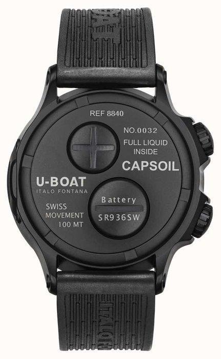 U-Boat - Capsoil Doppiotempo 45 DLC Green Rehaut - 8840/B -, Handtassen en Accessoires, Horloges | Heren