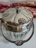 Christofle, Gallia - Pot à biscuits - Cristal, Plaqué(e)
