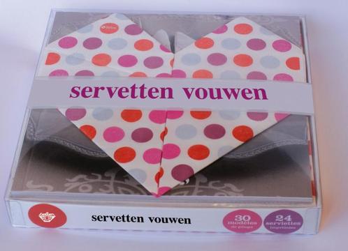 Servetten vouwen boek-box 9789054267386, Boeken, Stripverhalen, Zo goed als nieuw, Verzenden