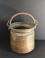 Pan (2) - pot, kookpot, cachepot - Koper