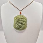 Ketting met hanger - Handgemaakte nephriet jade () hanger