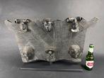 Paneel met maskers - sculptuur - Tshokwe - Congo, Antiquités & Art