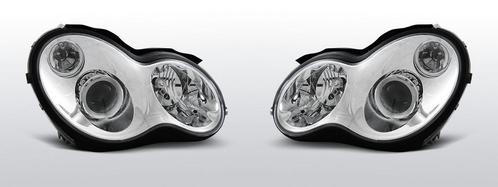 Koplampen | Mercedes W203 C-Klasse 2000-2004 | chroom, Auto-onderdelen, Verlichting, Nieuw, Verzenden