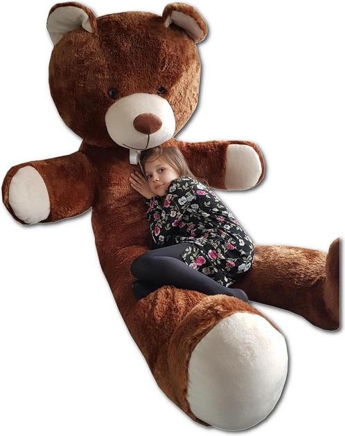 XXL Knuffelbeer 205 cm - Reuze Grote Bruine Pluche Beer -..., Kinderen en Baby's, Speelgoed | Knuffels en Pluche, Nieuw, Ophalen of Verzenden