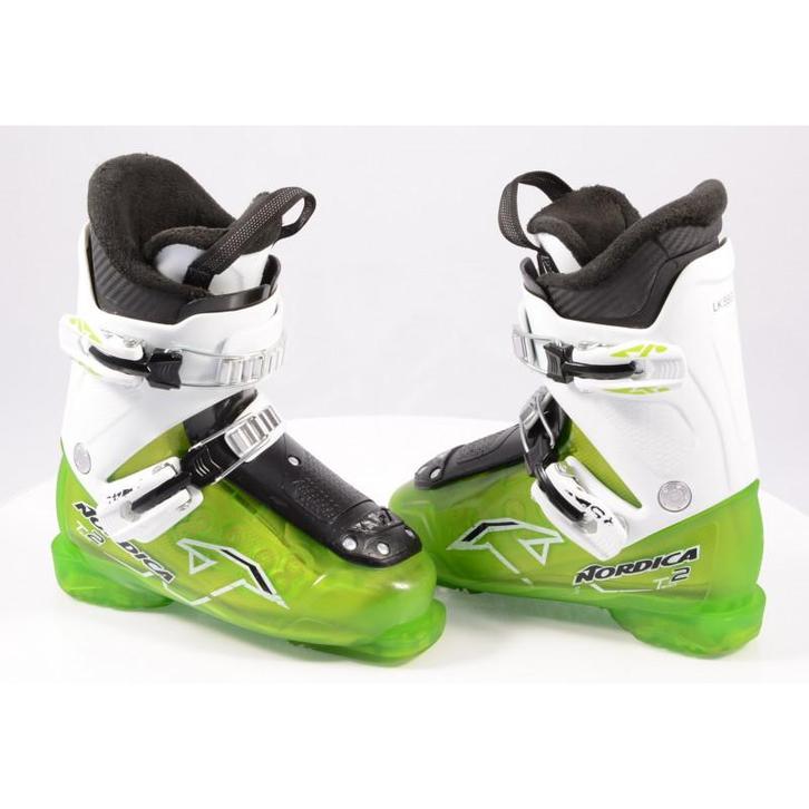 30 30,5 kinder skischoenen NORDICA TEAM 2, green/white, Sport en Fitness, Skiën en Langlaufen, Ski, Schoenen, Gebruikt, Nordica