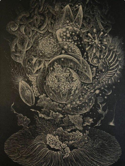 Masahiro Kurita (1952) - Dizzy Flower VIII, Antiek en Kunst, Antiek | Overige Antiek