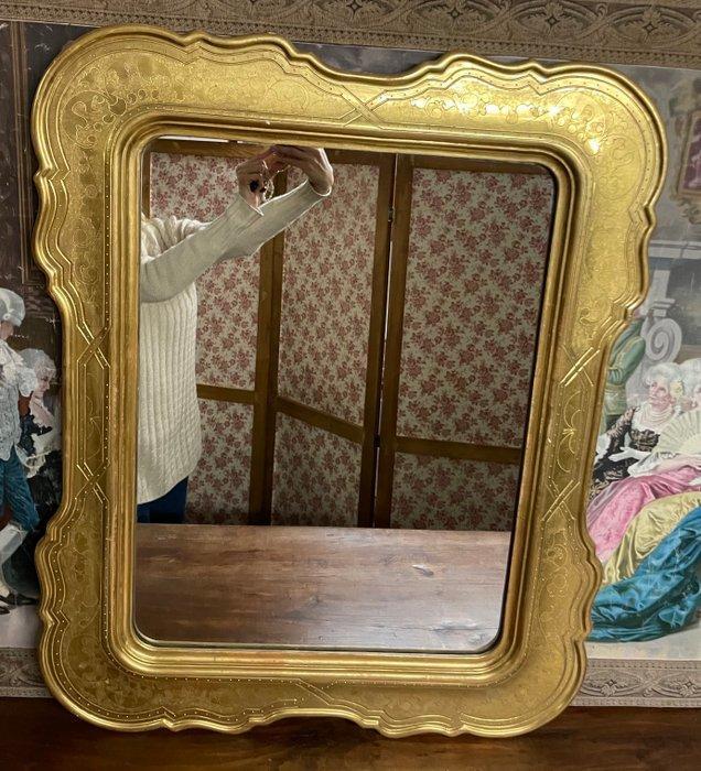 Spiegel - Hout - Stile Luigi Filippo, Antiek en Kunst, Antiek | Overige Antiek