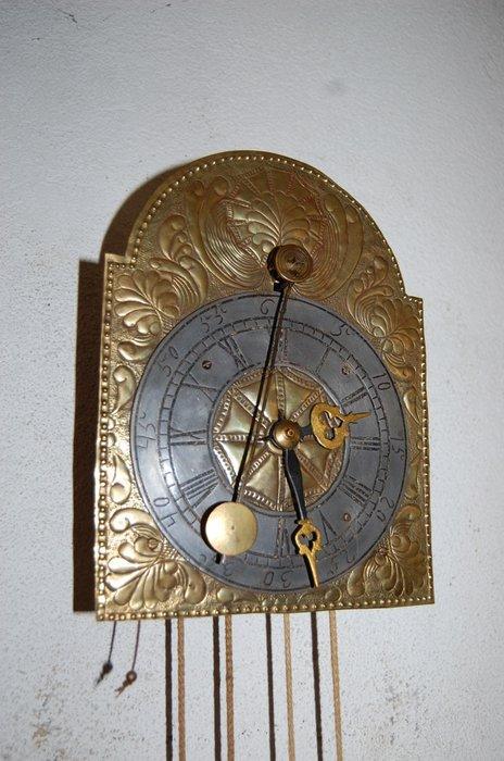 Horloge murale -   Laiton - 1800-1850, Antiek en Kunst, Antiek | Klokken