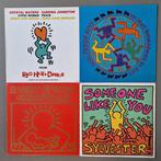 Keith Haring (1958-1990) - 4 iconische platenhoezen, Antiek en Kunst