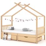 vidaXL Kinderbedframe met lades massief grenenhout 90x200 cm, Verzenden, Nieuw