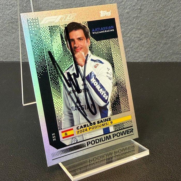 Williams - Topps Podium Power 333 Signed - Carlos Sainz -, Collections, Marques automobiles, Motos & Formules 1