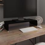 vidaXL TV-meubel/monitorverhoger zwart 60x25x11 cm glas, Verzenden