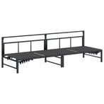 vidaXL Ligstoel Zwart 200 x 62 x 59,5 cm Textileen, Verzenden, Nieuw