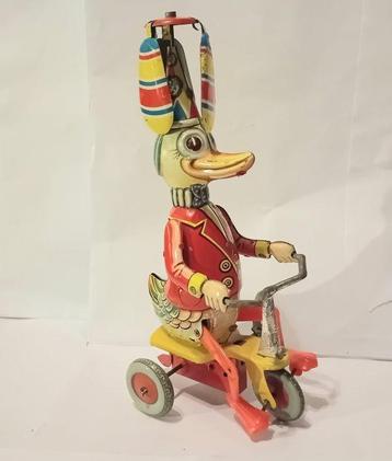 N.B.N. - Blikken speelgoedfiguur - Circus Duck Riding
