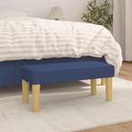 vidaXL Bankje 70x30x30 cm stof blauw, Verzenden, Nieuw