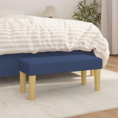 vidaXL Bankje 70x30x30 cm stof blauw, Huis en Inrichting, Overige Huis en Inrichting, Nieuw, Verzenden