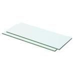 vidaXL Schappen 2 st 50x15 cm glas transparant, Huis en Inrichting, Verzenden, Nieuw