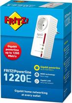 AVM FRITZ!Powerline 1220E - Powerline-adapter - 1-Pack Ui..., Informatique & Logiciels, Amplificateurs wifi, Verzenden