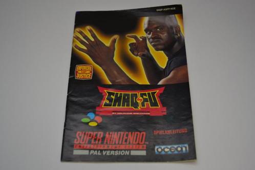 Shaq Fu (SNES NOE MANUAL), Games en Spelcomputers, Spelcomputers | Nintendo Consoles | Accessoires