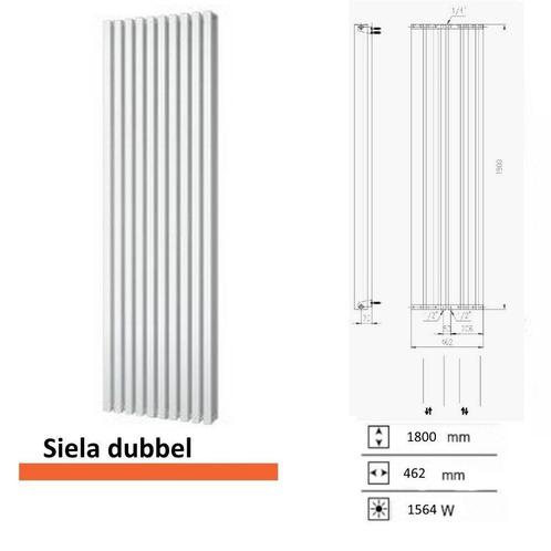 Designradiator Plieger Siena Dubbele Variant 1564 Watt, Bricolage & Construction, Sanitaire, Enlèvement ou Envoi