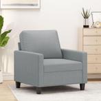 vidaXL Fauteuil Gris clair 60 cm Tissu, Huis en Inrichting, Zetels | Zetels, Verzenden