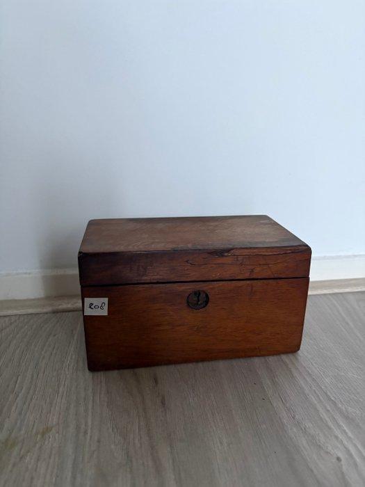 Kist - Hout - Antiek houten theekistje, Antiek en Kunst, Antiek | Overige Antiek