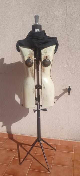 Mannequin - Manichino sartoriale depoca - glasvezel ijzer, Antiek en Kunst, Curiosa en Brocante