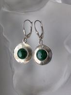 Zilver, Malachiet - Oorbellen - Art Deco-stijl, Antiek en Kunst
