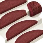 vidaXL Trapmatten 15 st 56x17x3 cm Bordeaux Halfrond, Verzenden, Nieuw
