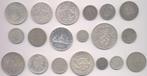 Wereld. Lot diverse zilveren munten 1874/1966 (19 stuks)