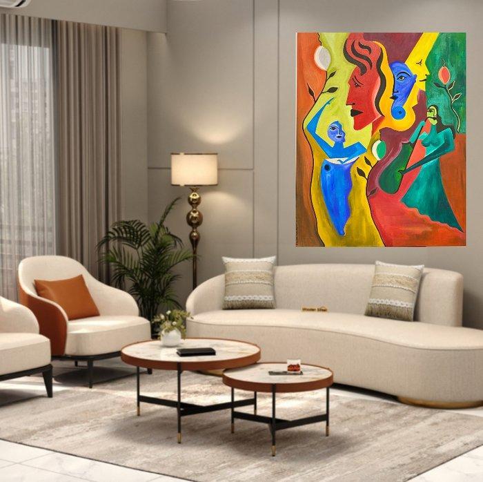 Francisco Bravo Cabrera ( Bodo V. ) - X - Islas de Jazz II, Antiek en Kunst, Kunst | Schilderijen | Modern