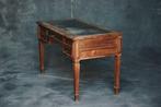 Bureau - Bois, Cuir - Bureau bois et cuir, Antiek en Kunst