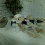 Lot de calcite naturelle, quartz et satin spar (sélénite).