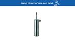 Bieden: Inda Chrome Fixed Toilet Brush Holder, Ophalen of Verzenden, Nieuw