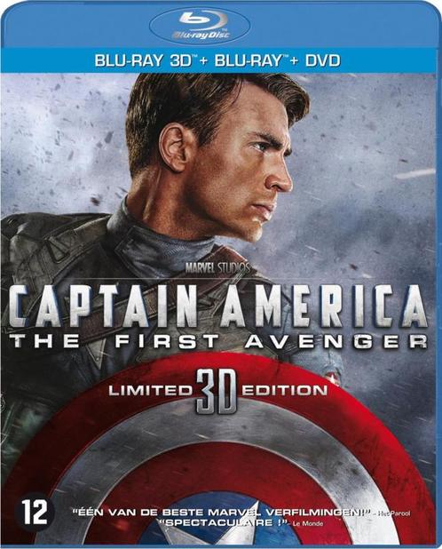 Captain America the first avenger 2D 3D en dvd (blu-ray, Cd's en Dvd's, Dvd's | Actie, Ophalen of Verzenden