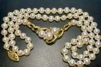 Collier - 10 carats Or jaune Perle - Diamant, Handtassen en Accessoires, Kettingen, Nieuw