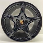 Porsche 997 2/4  19inch Classic Uni zwart met banden (8mm), Auto-onderdelen, 19 inch, Gebruikt, Banden en Velgen, 305 mm