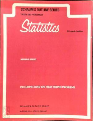 Schaums outline of theory and problems of statistics in SI, Livres, Langue | Langues Autre, Envoi