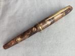 Uhu Primus Fountain Pen Füllfederhalter Brown Marbled 1950, Nieuw
