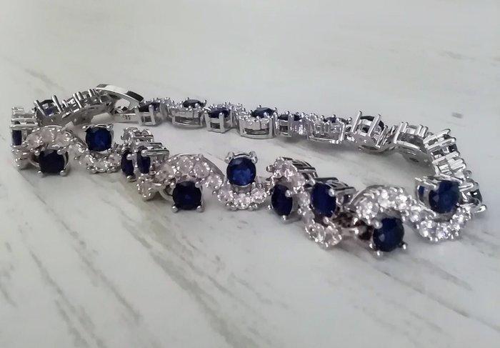 Zonder Minimumprijs - Armband Natuurlijke tanzaniet, Handtassen en Accessoires, Armbanden