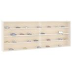 vidaXL Houten verzamelvitrine met deuren 100x8,5x37 cm, Huis en Inrichting, Kasten | Wandmeubels, Verzenden, Nieuw