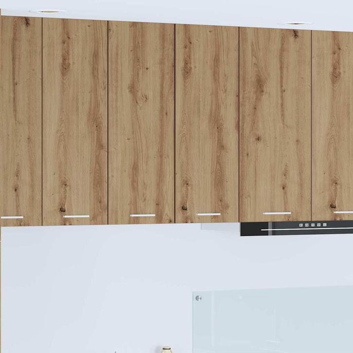 vidaXL Hangkast 2 pcs Ambachtelijke Eik en Wit 30 x 31 x 80, Huis en Inrichting, Kasten | Overige, Nieuw, Verzenden