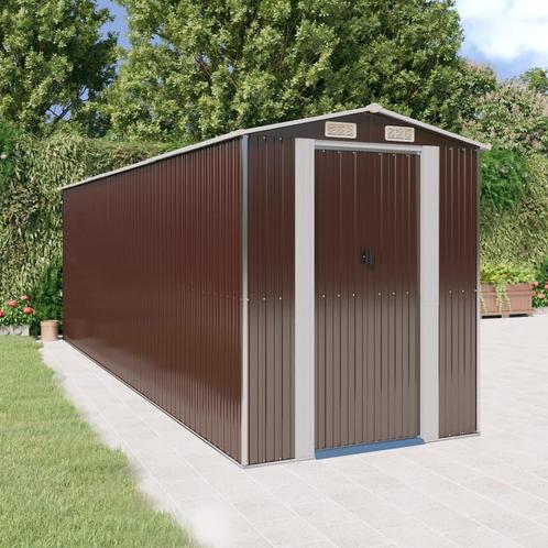 vidaXL Tuinschuur 192x606x223 cm gegalvaniseerd staal, Tuin en Terras, Tuinhuizen, Nieuw, Verzenden