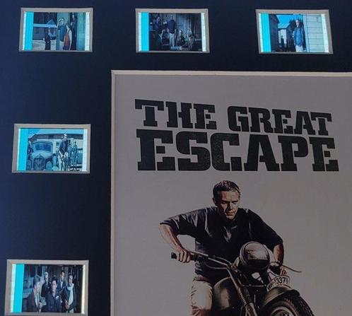 The Great Escape - Steve Mcqueen - Framed Film Cell Display, Verzamelen, Film en Tv