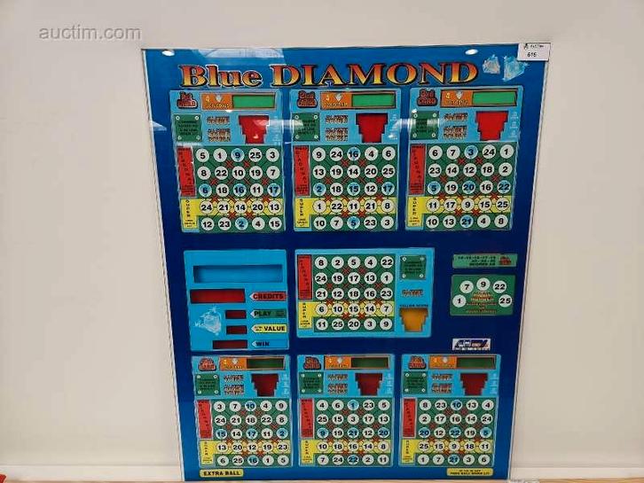 Frontplaat bingo/gokautomaat Wimi Blue Diamond, Diversen, Overige Diversen, Ophalen