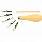 Lino guts snijset 5 stuks Lino guts snijset