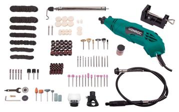 Roterende multitool 160W met flexibele as | Incl. 232-delige, Verzenden